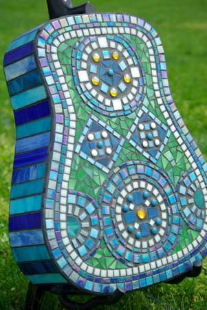 mosaic guitar back side