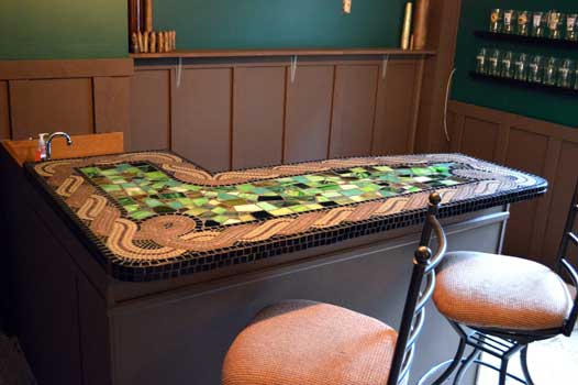 How To Mosaic Bar Countertops How To Mosaic