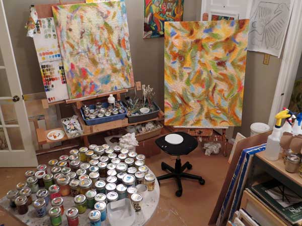 From the studio: Cheap and Easy Canvas Storage  Art studio storage, Art  studio organization, Art studio at home