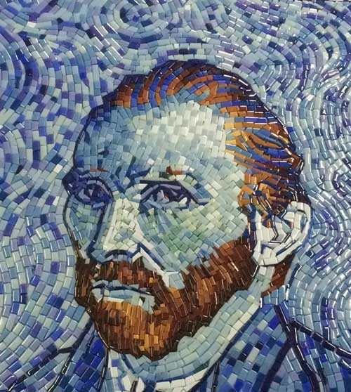 Van Gogh Self-Portrait Mosaic