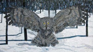 Grey Owl mosaic