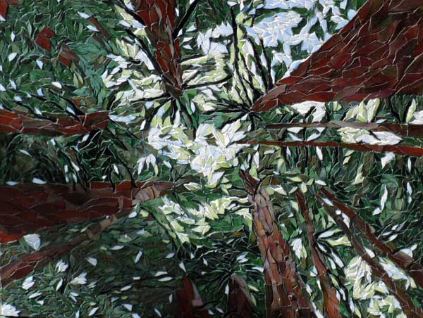 Up Through The Trees mosaic art