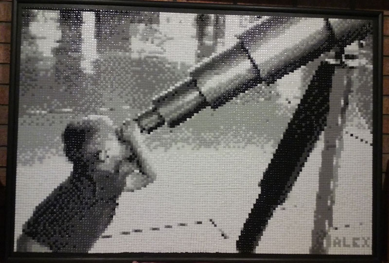 Black and White Telescope Mosaic