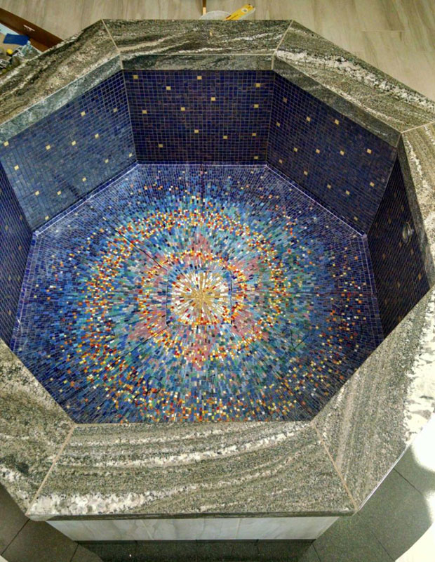 Mosaic Baptismal Font