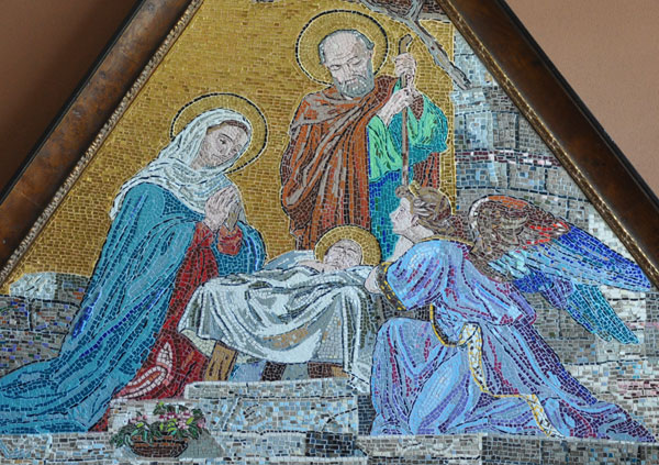 Mosaic after the facade of Siena Cathedral