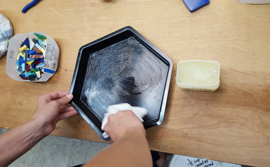 use petroleum jelly as a mold release.