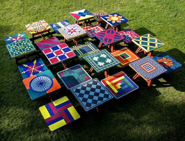 Materialethods Outdoor Mosaic Tables How To Blog - Custom Made Mosaic Patio Table