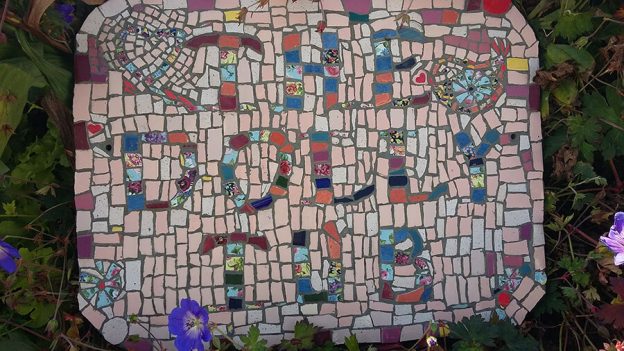 Mosaic Sign by Ann Mitchell
