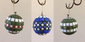 Mosaic Christmas Ornaments by Phyllis Kempter