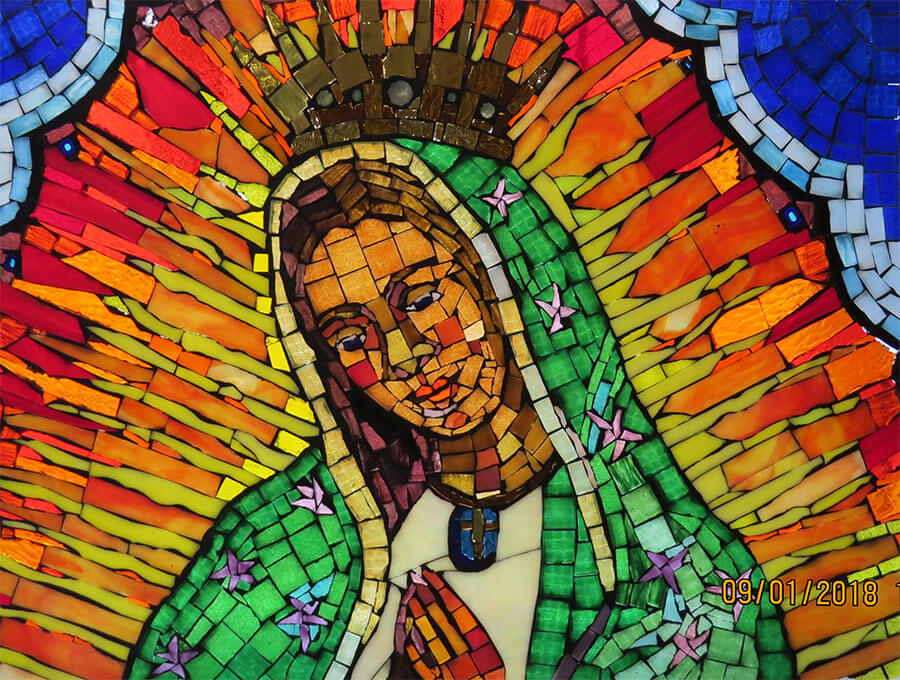 Madre de Guadalupe Contemporary Mosaic 
