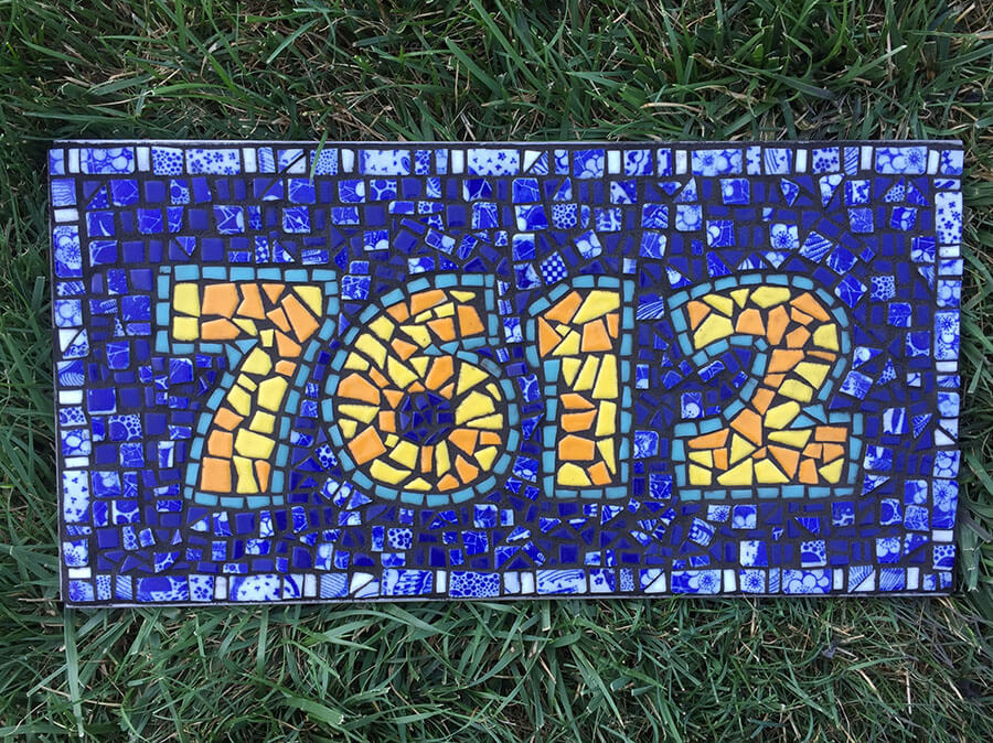 Mosaic Letters And Numerals How To, How To Make Mosaic Tile House Numbers