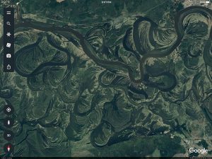 Google Earth River Meanders Siberia