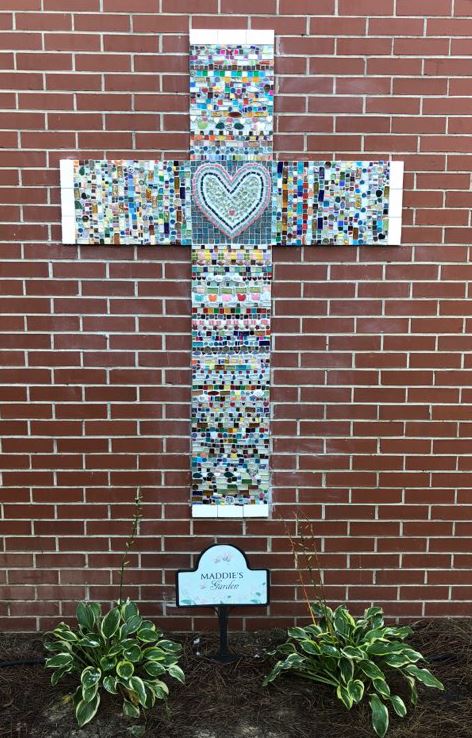 Mosaic Memorial Cross for Maddie