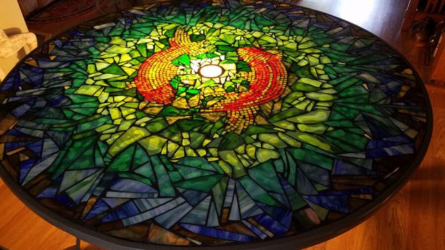 Glass-on-Glass Mosaic Table