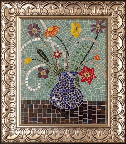 Matisse-inspired Floral  Mosaic by Terry Broderick.