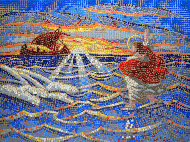 Be Not Afraid Mosaic by artist Kevin Pawlowski.