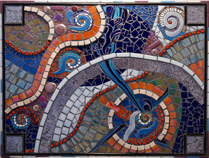 Mosaic Lightning by Janet Sacks | How To Mosaic Blog