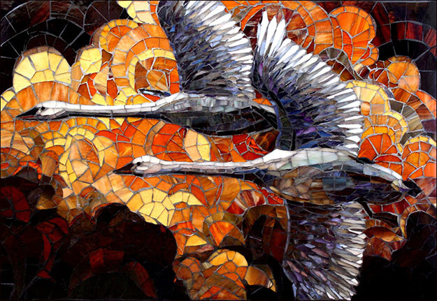 For Life mosaic by artists Sandra and Carl Bryant.