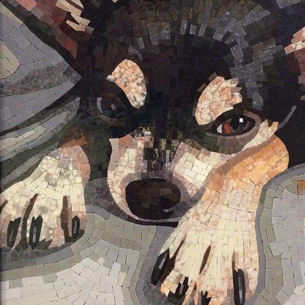 Mosaic Pet Portrait Mr. Rico