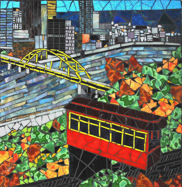 Mosaic Cityscape Pittsburgh Incline