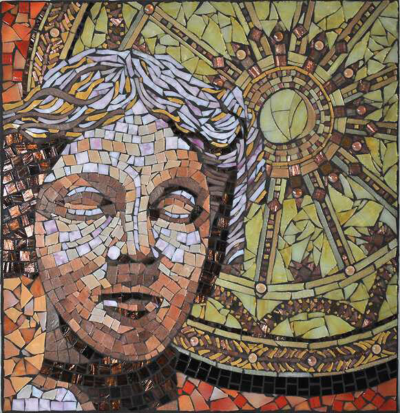 Mosaic Goddess Athena