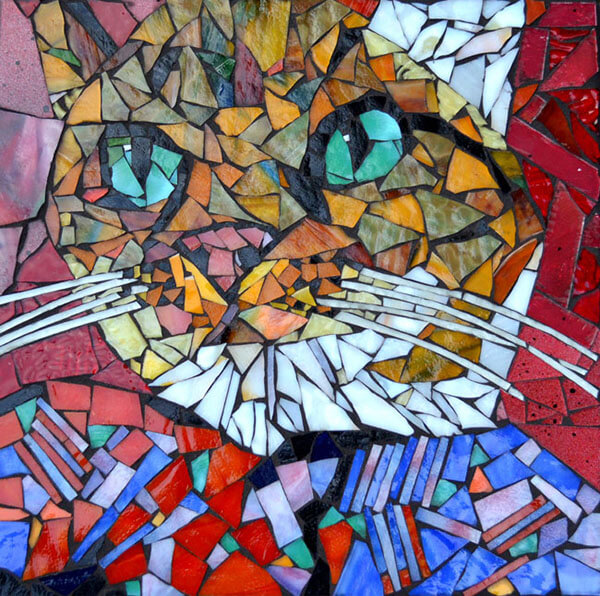 Mosaic Pet Portrait Cat