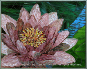 Mosaic Water Lily by artist Yulia Hanansen