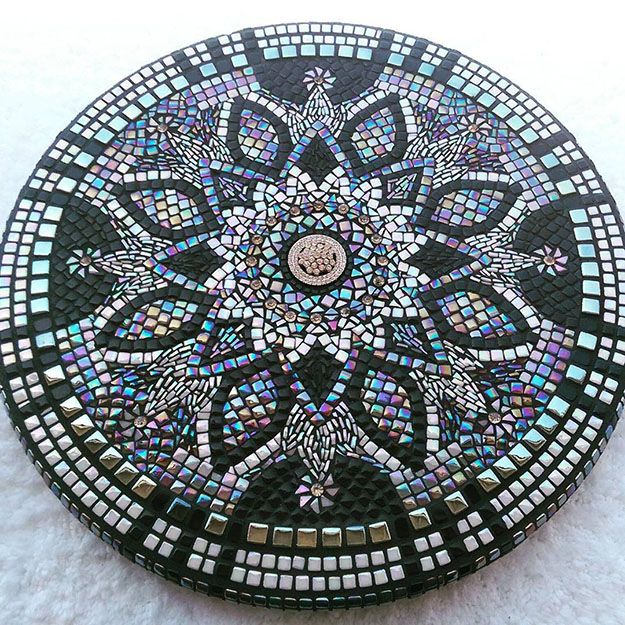 Round mosaic deals table