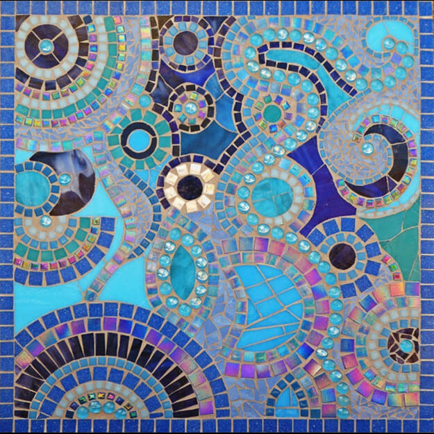 Dream in Blue Mosaic by artist Monika Walter