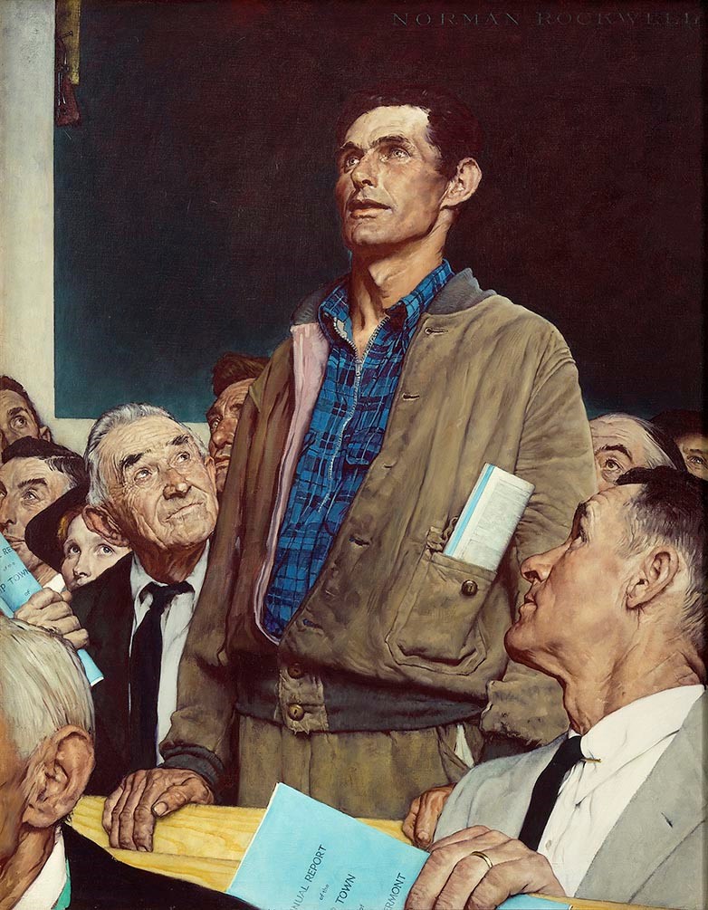 The Four Freedoms painting by Norman Rockwell