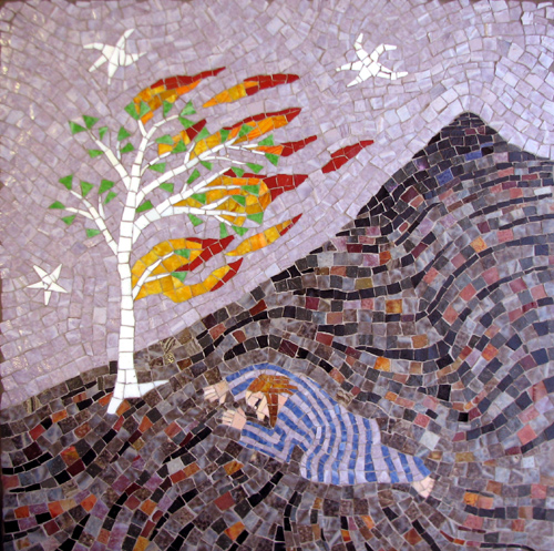 mosaic-moses-and-the-burning-bush