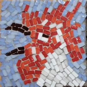 Rooster Cleaved Glass-Tile Mosaic