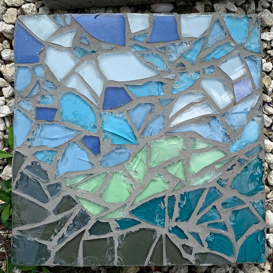 Abstract Mosaic Plaque p3 by Barbara Stutts