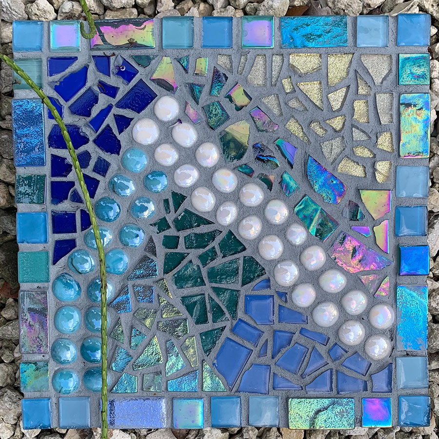 Abstract Mosaic Plaque p4 by Barbara Stutts