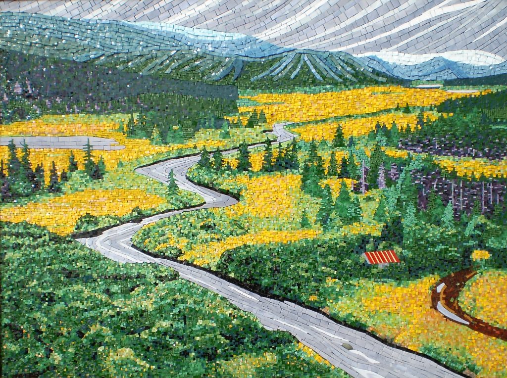 The Drokes mosaic by Canadian artist Terry Nicholls