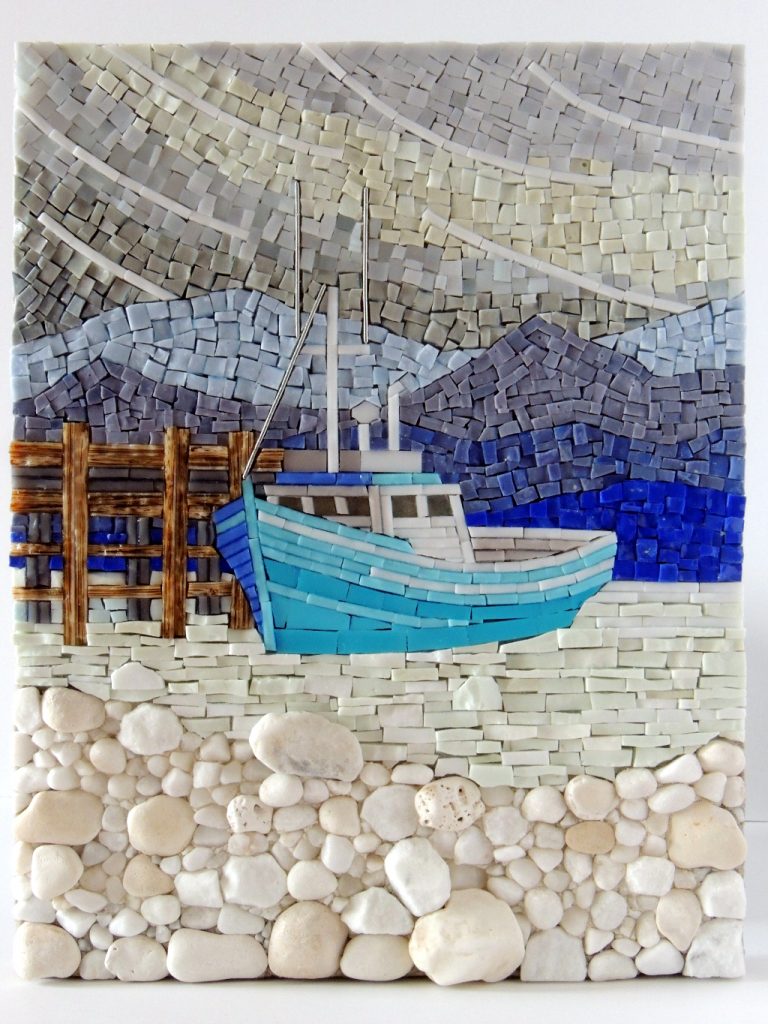Iced In mosaic by Canadian artist Terry Nicholls