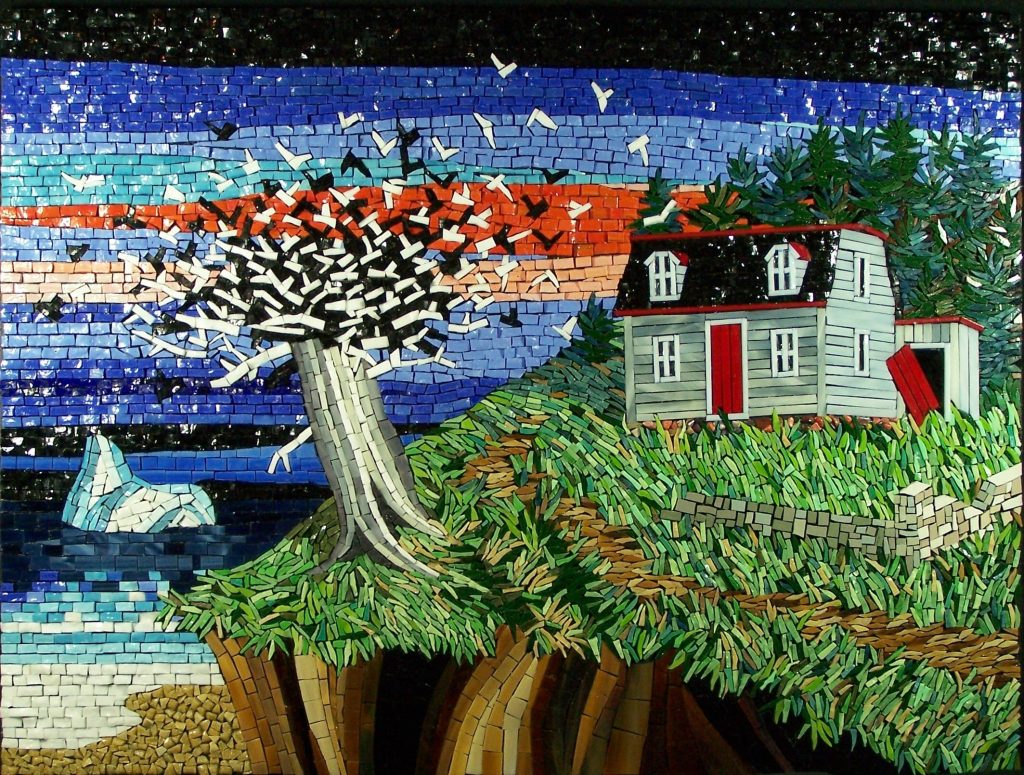Reclamation mosaic by Canadian artist Terry Nicholls