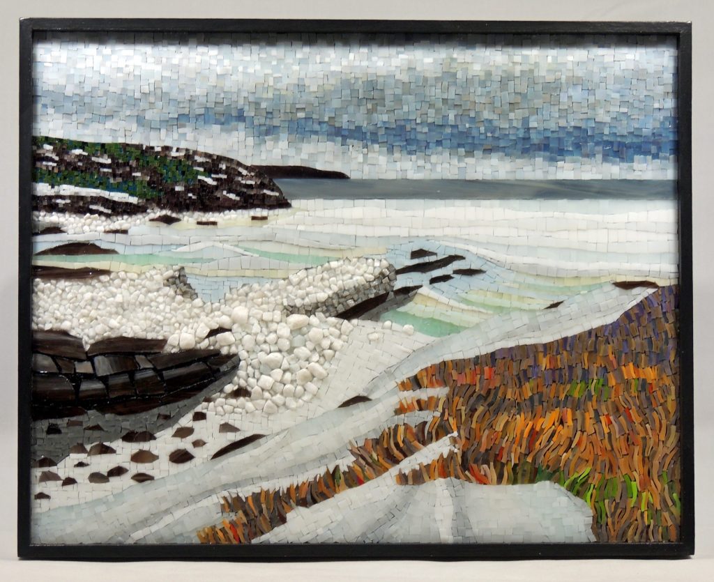 Spring Cape Spear mosaic by Canadian artist Terry Nicholls