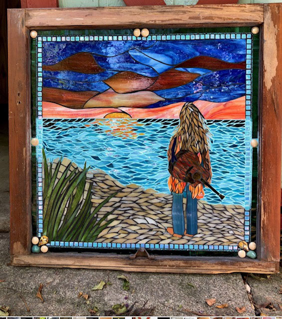 Mosaic by Tanya Boyd that my mind thought of as "Poet Sunset."