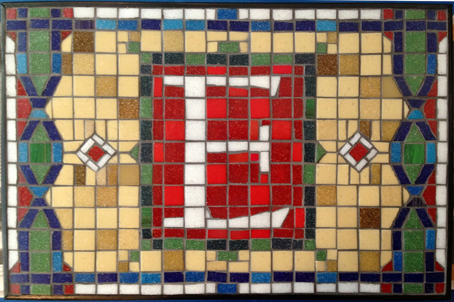 Mosaic Subway Sign completed