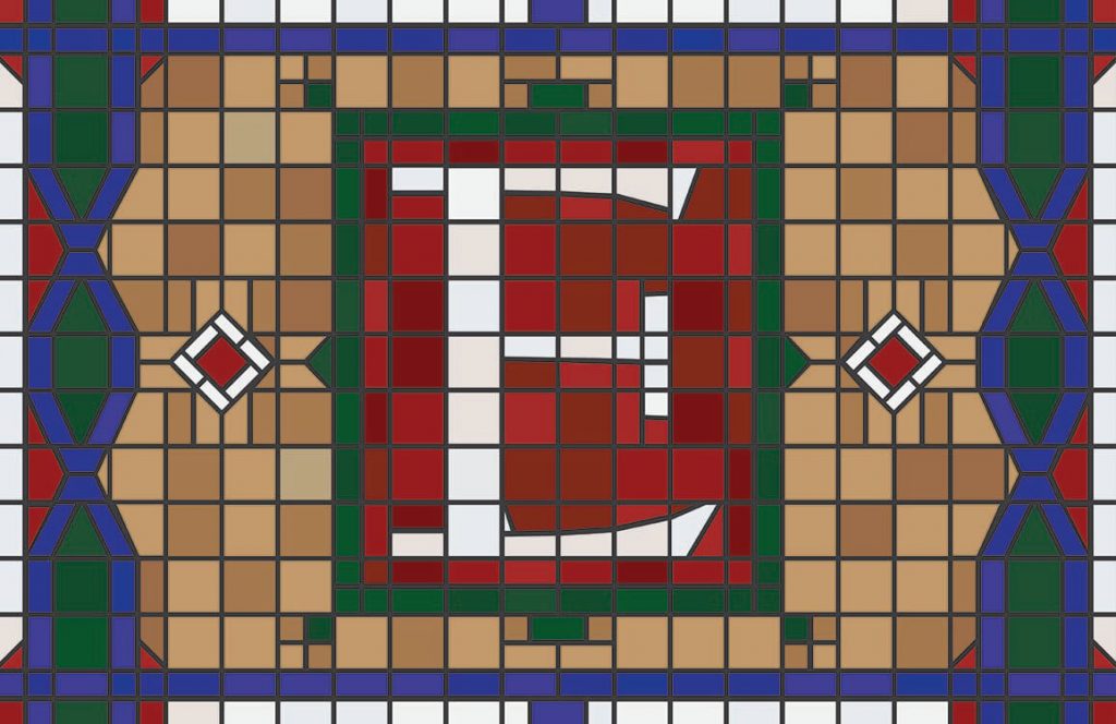 Mosaic Subway Sign digital pattern