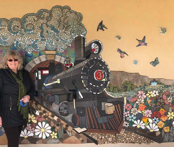 Tuolumne County School Mosaic Mural with artist Dianne Stearns