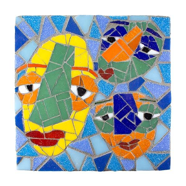 3 Sleepy Heads Mosaic by Ivana Sorrells