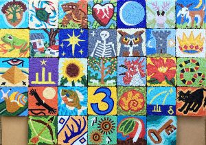 Mosaic Coasters by Joe Moorman, progress photo 2022-05