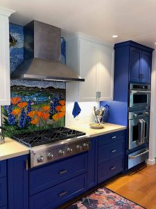 Mosaic Backsplash with Kitchen Interior