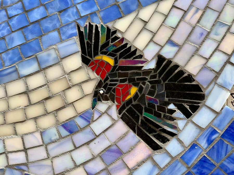 Mosaic Detail Redwing Blackbird