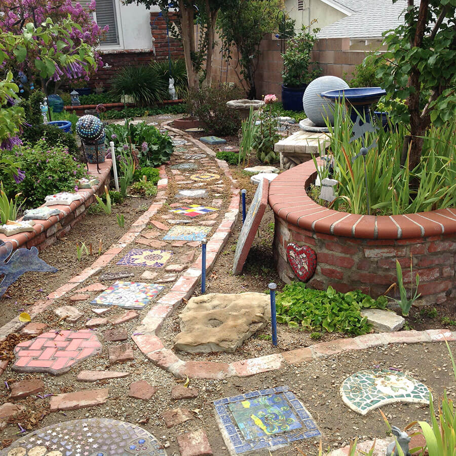 Mosaic Stepping Stone Path