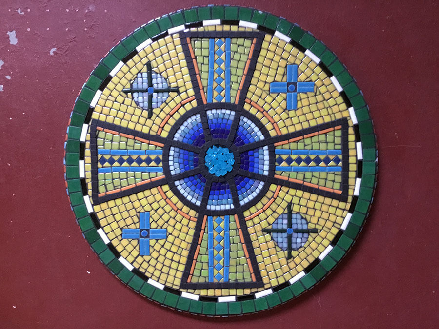 Earth Mosaic Mandala by artist Debbi Murzyn
