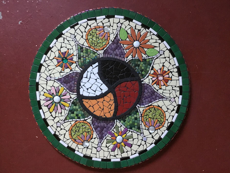 Four Stages Mosaic Mandala by artist Debbi Murzyn