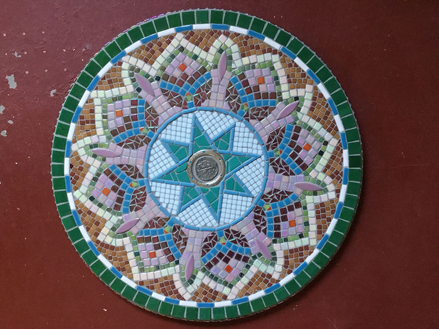Hope Mosaic Mandala by artist Debbi Murzyn
